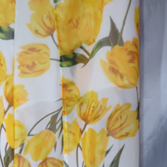 Fashion Nova She A Good One Floral Yellow and White Sheer Pants - Picture 10 of 16